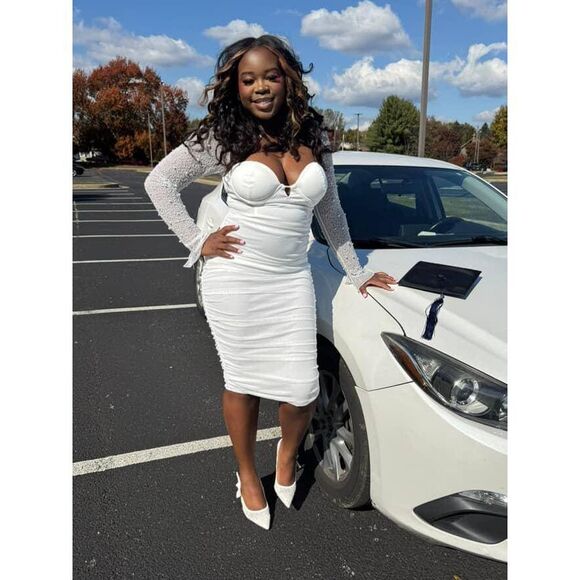 Steve Madden Bri-P White Lace Pearl Slingback Dress Pump Women's 9 With Box - Picture 11 of 12